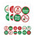 Big Dot of Happiness Ugly Sweater Contest Awards - Holiday and Christmas Party Funny Name Tags - Party Badges Sticker Set of 12