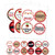 Big Dot of Happiness Jolly Santa Claus - Christmas Party Funny Name Tags - Party Badges Sticker Set of 12