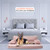 Precious Tails Modern Sofa Pet Bed  Mocha  Medium