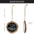 AuldHome First Married Christmas Ornaments (Set of 3); Wood Slice Chalkboard Style Rustic Holiday Decorations for Newlyweds and Wedding Gifts