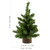 AuldHome Mini Christmas Trees (3-Pack); Canadian Pine Greenery Tabletop Holiday Decor