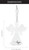 Rustic Angel Christmas Ornaments, White; Metal Farmhouse Decor Christmas Decorations, Set of 2