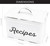 Rustic White Recipe Box; Enamel Farmhouse Recipe Holder and Organizer for 4" x 6" Recipe Cards
