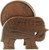 Elephant Design Wooden Coasters With Holder: Great Gifts For Birthdays, Holidays, Mother's & Father's Day, 7pc Set