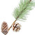 AuldHome Pine Cone Picks (6-Pack); Frosted Evergreen Christmas Decor Floral Stems for Wreaths, Vases and Holiday Arrangements