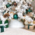 AuldHome White Farmhouse Tree Collar, 29-Inch Diameter Base Vintage Enamelware, 5-Panel Set Christmas Tree Accent, Choose Plain or Embossed