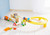HABA Kullerbu at The Construction Site Play Track - 13 Piece Starter Set with 2 Vehicles and Ball Drop - Ages 2 and Up