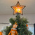 10" Lighted Orange and White Star NCAA Tennessee Volunteers Christmas Tree Topper