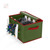 17" Green Dual Zipper Christmas Strip Light Storage Box