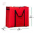 36" Red Rolling Christmas Accessory Bag with 2 Wheels