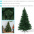 Sunnydaze Indoor Artificial Unlit Canadian Pine Full Christmas Tree with Metal Stand and Hinged Branches - 5' - Green