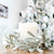 AuldHome Snowy Lamb's Ear Garland (4-Foot); Pearl and Berry Farmhouse Christmas Decor Candle Ring or Wreath Accent
