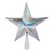 8.75" Silver "Merry Christmas" Star Tree Topper - Multi Colored