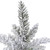 Heavily Flocked Pine in Burlap Base Christmas Tree - 17.75" - Unlit