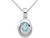 1/2 Carat (ctw) Swiss Blue Topaz Pendant Necklace in Sterling Silver with Chain