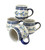 Blue Rose Polish Pottery Tulip 4 Piece Bubble Mug Set