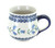 Blue Rose Polish Pottery Tulip Bubble Mug
