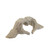 14" Metallic Champagne Gold Ceramic Hand Heart Tabletop Sculpture