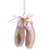 4.5" Pink Ballet Slippers Glass Christmas Ornament