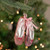 4.5" Pink Ballet Slippers Glass Christmas Ornament