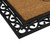 Black and Natural Coir Rectangular "Welcome" Doormat 22" x 48"