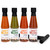 Thoughtfully Gifts, Swift Burn TNT Hot Sauce Gift Set, Flavors Include Chipotle, Garlic, Jalapeno and Habanero Hot Sauce, Pack of 4
