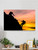 climbing In The Sunset Wrapped Canvas -Image by Shutterstock