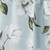 Split P Magnolia Floral Lined Wave Valance - 58'' - Blue
