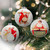 Set of 3 Glass Norman Rockwell Christmas Disc Ornament