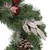 Pre-Lit Battery Operated Frosted Pine Cone and Berries Christmas Wreath - 24" - White LED Lights