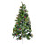ALEKO CT7FT002 Multi-Colored Pre-Lit Artificial Bluetooth Musical Christmas Tree with Wintry Accents - 7 Foot - Green