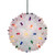 Multicolor Lighted Hanging Starlight Sphere Outdoor Christmas Decoration 6" (150mm)