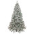 6.5' Pre-Lit Flocked Madison Pine Artificial Christmas Tree, Multi Lights