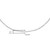 10K White Gold Solid Rope Chain Necklace, 20"