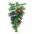 24" Pre-Decorated Multi-Color Ornament Long Needle Pine Artificial Christmas Teardrop Swag - Unlit