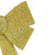 Tinsel 4-Loop Bow Christmas Decoration - 17" - Gold
