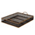 Set of 2 Black and Brown Bamboo Trays with Handles 22"