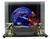 Jim Kelly Signed Buffalo Bills Mini Speed Replica Flash Helmet w/ Case BAS ITP