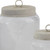 Park Designs Glass Jar With Metal Lids Set of 2