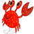 48” LED Lighted Red Sisal Crab Outdoor Decoration