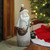 19.75" Ivory Santa with Tea Light Candle Lantern Christmas Figurine