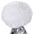 Unisex Adult Sequined Christmas Santa Hat with Cuff  - One Size - Silver and White