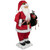 24-Inch Animated Santa Claus with Lighted Candle Musical Christmas Figure