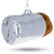 Burrito Wrapped in Foil Glass Christmas Ornament