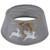 22" Gray with White Reindeer Christmas Tree Collar