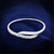 Women's Rhodium Finish Sterling Silver Stackable Ring with CZ Stones - Size 8