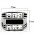 Stainless Steel Men's Ring with Clear Top Grade Crystals - Size 12 (Pack of 2)