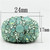 Women's Stainless Steel Ring with Round Multi Color Top Grade Crystals - Size 5