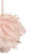 8" Pink and Gold Glitter Feather Ball Christmas Ornament