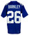 Saquon Barkley Signed Custom Blue Pro Style Football Jersey BAS